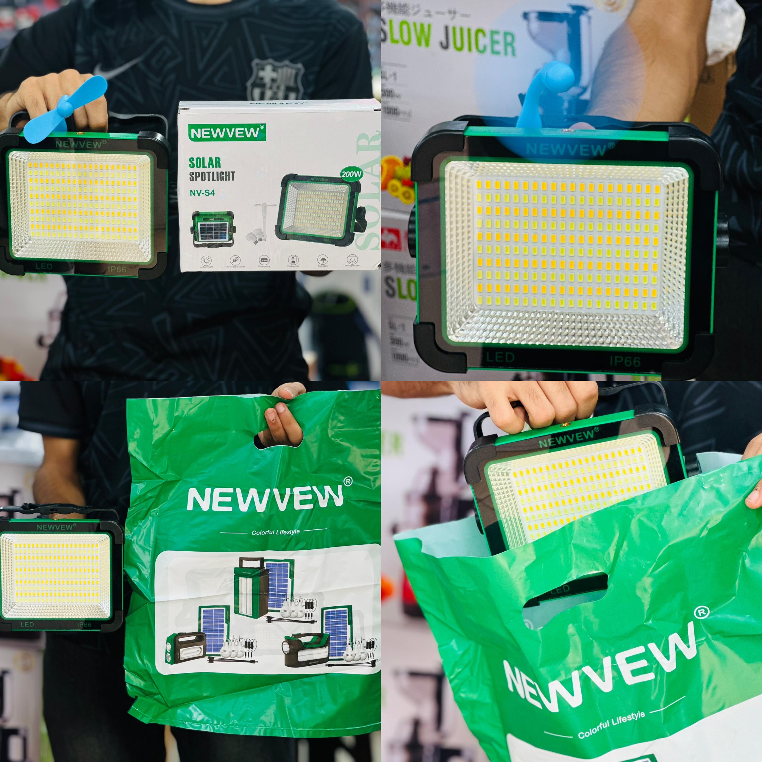 پروژکتور خورشیدی NEWVEW مدل NV-S4 توان 200 وات